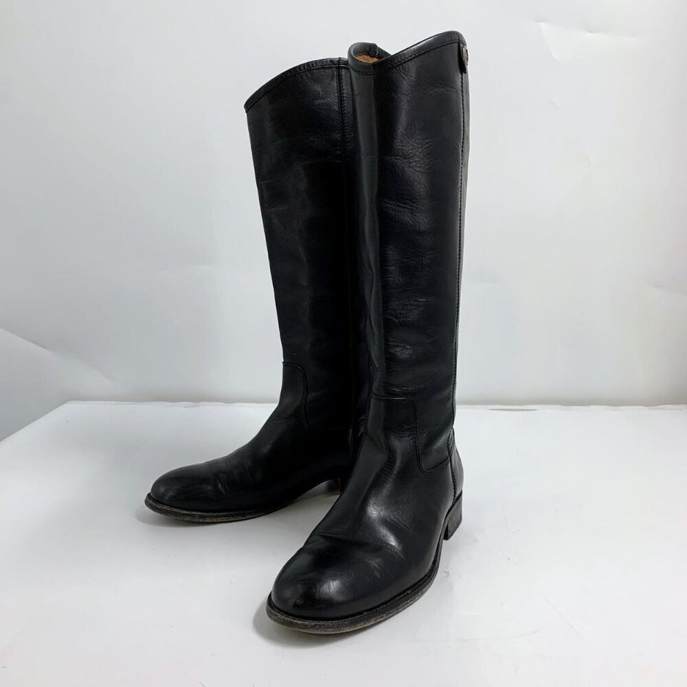Frye Women's Melissa Button 2 Leather 3475447 Equestrian Riding Boot Size 7B